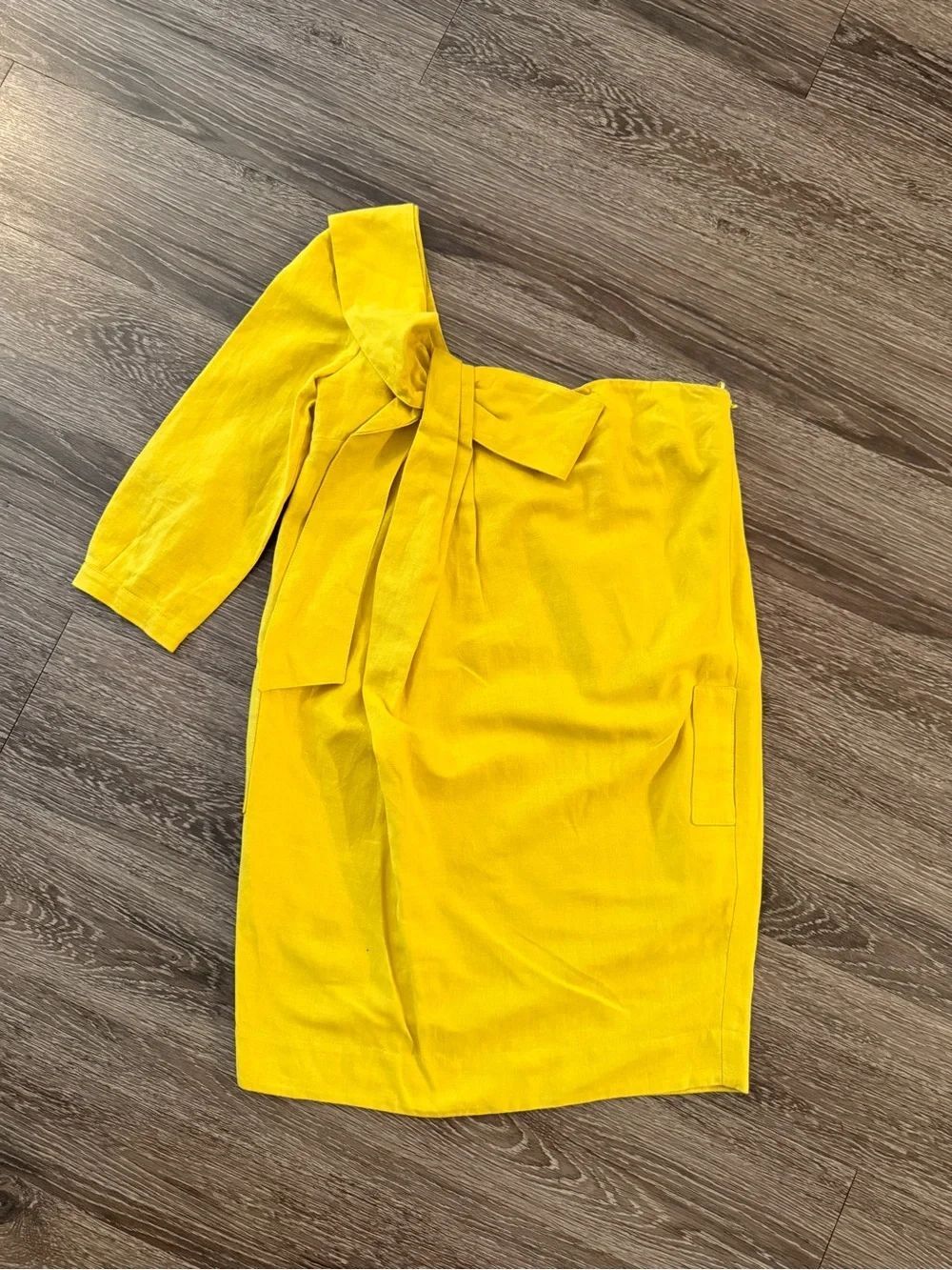 See By Chloe One Sleeve Yellow Dress